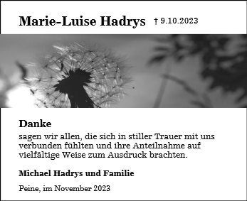 Marie-Luise Hadrys