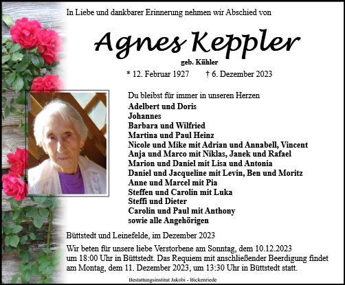 Agnes Keppler