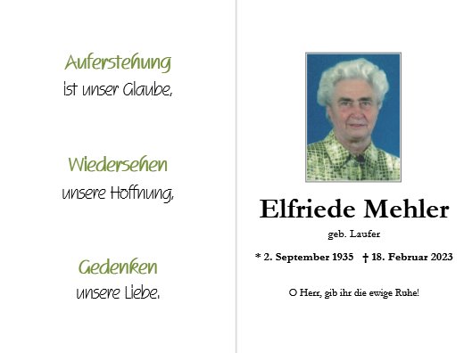 Elfriede Mehler