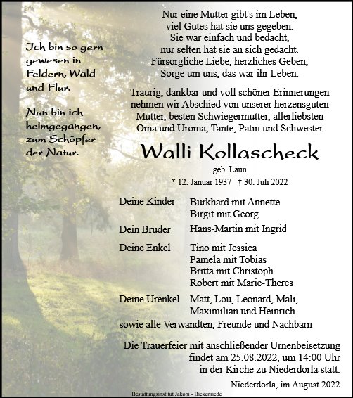 Walli Kollascheck