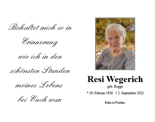 Theresia Wegerich