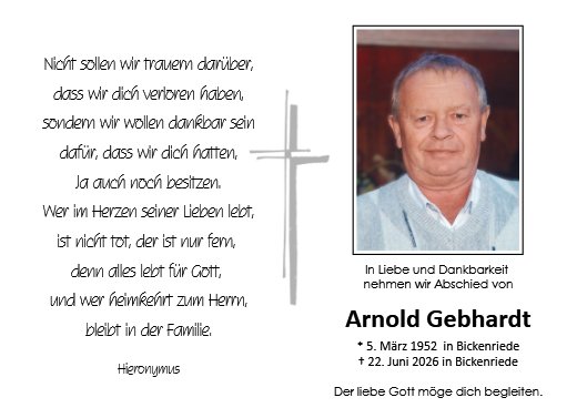 Arnold Gebhardt