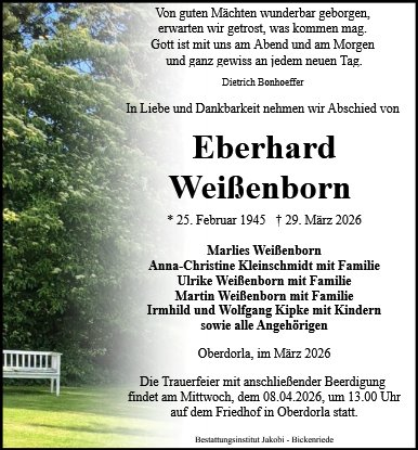 Eberhard Weißenborn 