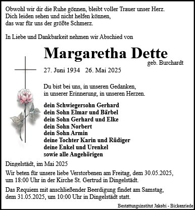 Margaretha Dette