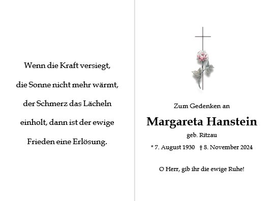 Margaretha Hanstein