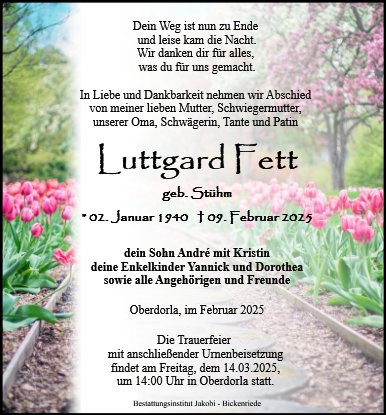 Luttgard Fett