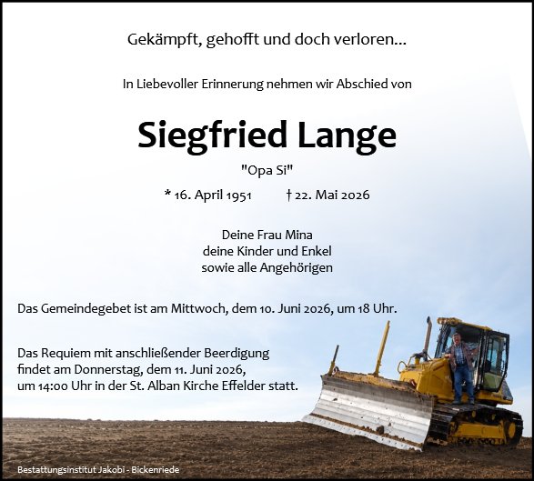 Siegfried Lange