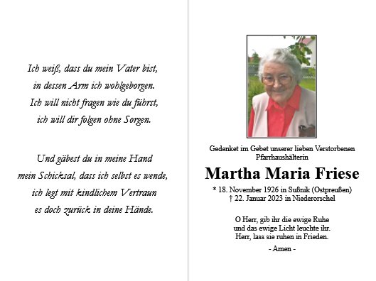 Martha Maria Friese