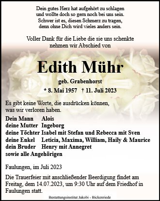 Edith Maria Mühr