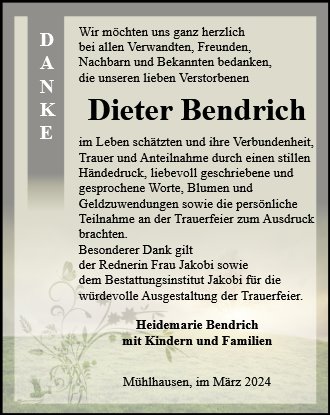 Dieter Bendrich