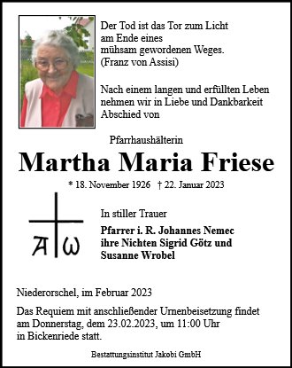 Martha Maria Friese
