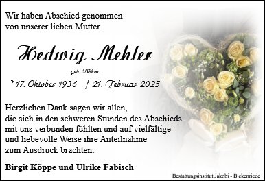 Hedwig Mehler