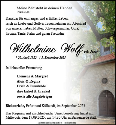 Wilhelmine Wolf