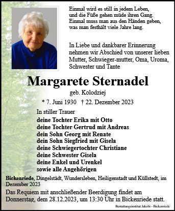 Margarete Sternadel
