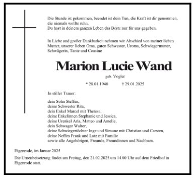 Marion Wand