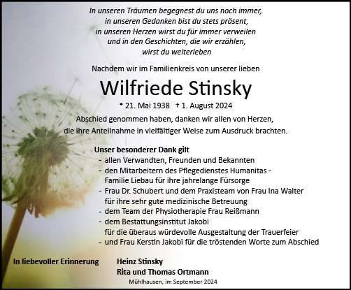 Wilfriede Stinsky