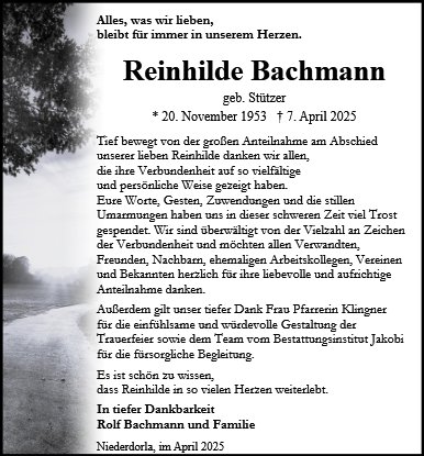 Reinhilde Bachmann
