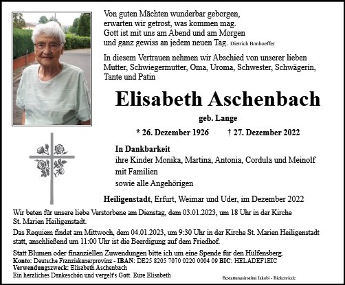 Elisabeth Aschenbach