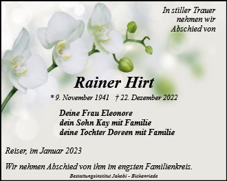 Rainer Hirt