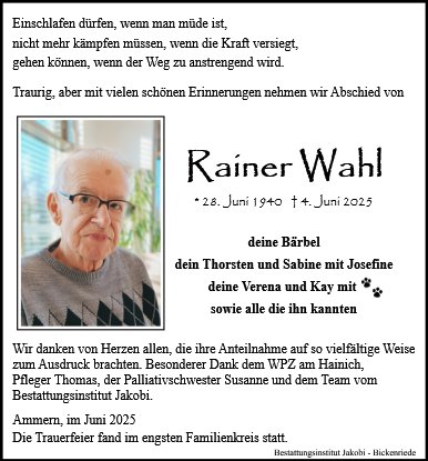 Rainer Wahl