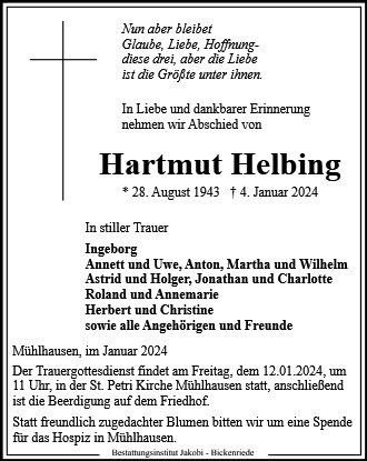 Hartmut Helbing