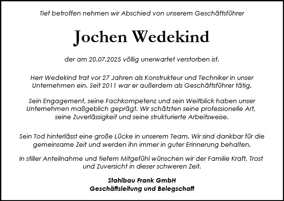 Jochen Wedekind