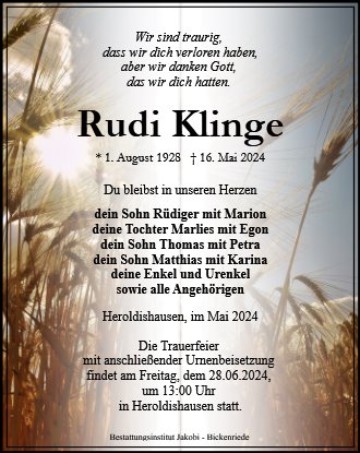 Rudi Klinge