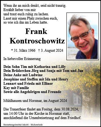 Frank Kontroschowitz