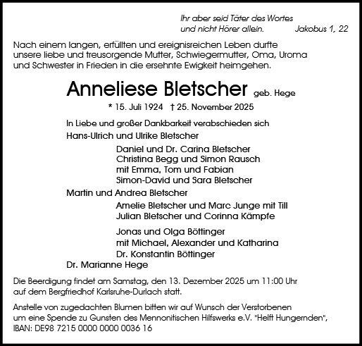Anneliese Bletscher