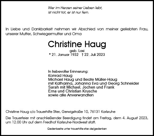 Christine Haug