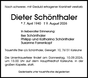 Dieter Schönthaler