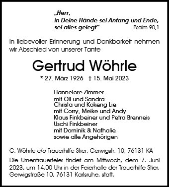 Gertrud Wöhrle