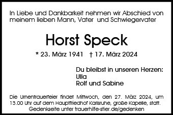 Horst Speck