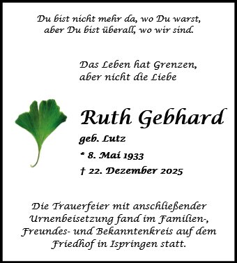 Ruth Gebhard