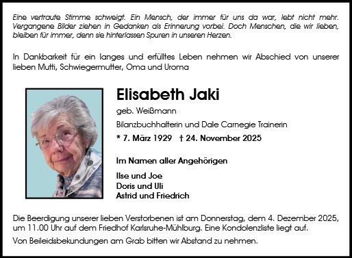 Elisabeth Jaki