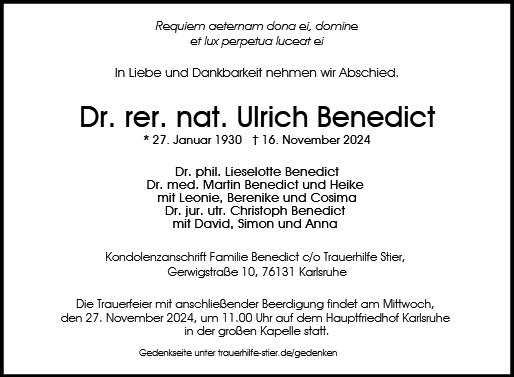 Ulrich Benedict