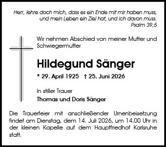 Hildegunde Sänger
