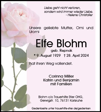 Elfe Blohm