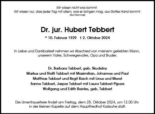 Hubert Tebbert