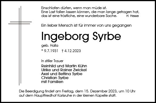 Ingeborg Syrbe
