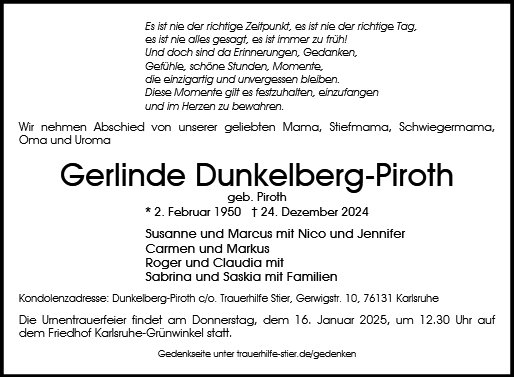 Gerlinde Dunkelberg-Piroth