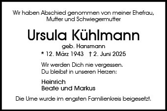 Ursula Kühlmann