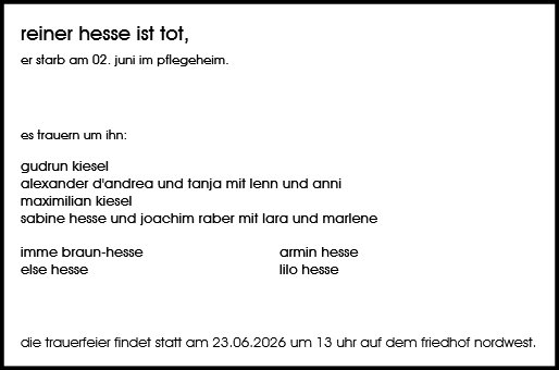 Reiner Hesse