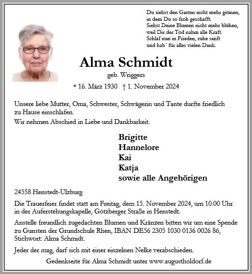 Alma Schmidt