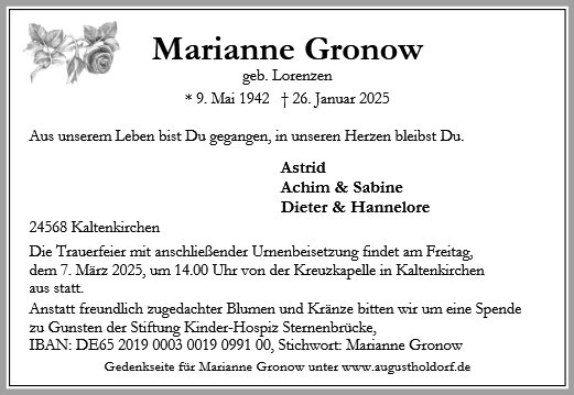 Marianne Gronow