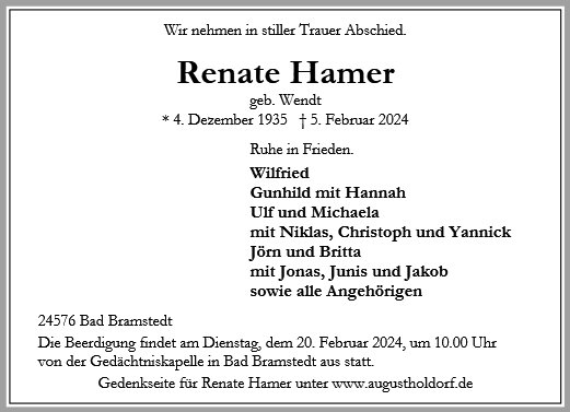 Renate Hamer
