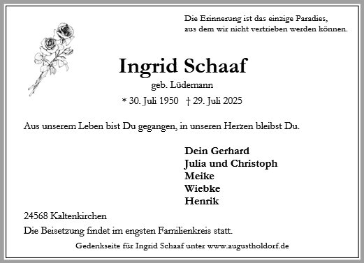 Ingrid Schaaf