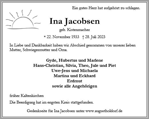 Ina Jacobsen