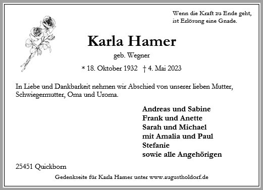 Karla Hamer