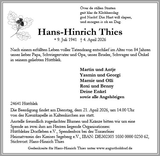 Hans-Hinrich Thies